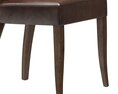 Restoration Hardware Adele Leather Side Chair 3Dモデル