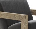 Restoration Hardware Alta Leather Chair 3d model