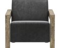 Restoration Hardware Alta Leather Chair 3D-Modell