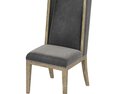 Restoration Hardware Ames Leather Dining Side Chair Modello 3D