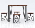 Restoration Hardware Baby and Child Lecole Table Set Modello 3D