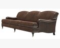 Restoration Hardware Barclay Leather Sofa 3d model
