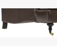 Restoration Hardware Barclay Leather Sofa 3d model