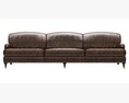 Restoration Hardware Barclay Leather Sofa Modelo 3d