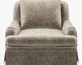 Restoration Hardware Belgian Classic Roll Arm Slipcovered Chair 3D 모델 