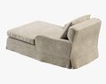 Restoration Hardware Belgian Classic Roll Arm Chaise 3D-Modell