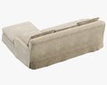 Restoration Hardware Belgian Classic Roll Arm Slipcovered Right-Arm Chaise Sectional 3d model