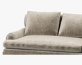 Restoration Hardware Classic Roll Arm L-Sectional Sofa 3D-Modell