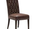 Restoration Hardware Bennett Parsons Leather Side Chair Modelo 3d