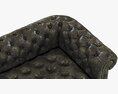 Restoration Hardware Cambridge Leather Sofa 3d model