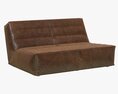 Restoration Hardware Chelsea Leather Chair And Half 3d model