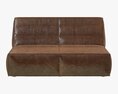 Restoration Hardware Chelsea Leather Chair And Half Modelo 3d
