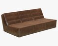 Restoration Hardware Chelsea Leather Sofa Modèle 3d