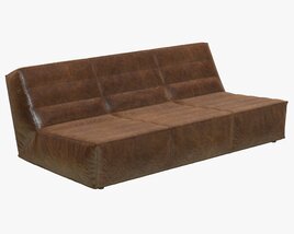 Restoration Hardware Chelsea Leather Sofa Modello 3D