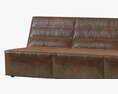 Restoration Hardware Chelsea Leather Sofa 3D 모델 