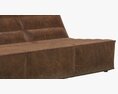 Restoration Hardware Chelsea Leather Sofa 3D-Modell