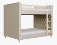 Restoration Hardware Chesterfield Full-Over-Full Bunk Bed Modello 3D