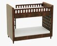 Restoration Hardware Chesterfield Leather Bunk Bed Modello 3D