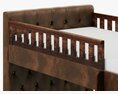 Restoration Hardware Chesterfield Leather Bunk Bed 3D 모델 