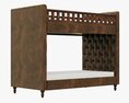 Restoration Hardware Chesterfield Leather Bunk Bed 3d model