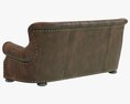 Restoration Hardware Churchill Leather Sofa With Nailheads Modello 3D