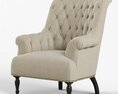 Restoration Hardware Clementine Tufted Chair Modelo 3d