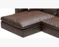 Restoration Hardware Cloud Leather Sofa Chaise Sectional Modèle 3d