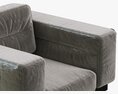 Restoration Hardware Durrell Leather Chair 3Dモデル