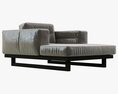 Restoration Hardware Durrell Leather Chaise Modelo 3D