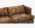 Restoration Hardware Easton Leather Sofa Modelo 3d