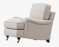Restoration Hardware English Roll Arm Upholstered Chair Modèle 3d