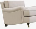Restoration Hardware English Roll Arm Upholstered Chair Modelo 3d