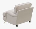 Restoration Hardware English Roll Arm Upholstered Chair 3d model