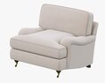 Restoration Hardware English Roll Arm Upholstered Chair Modelo 3D