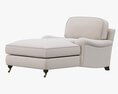 Restoration Hardware English Roll Arm Upholstered Chaise Modello 3D