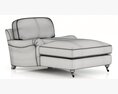 Restoration Hardware English Roll Arm Upholstered Chaise Modelo 3D