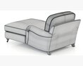 Restoration Hardware English Roll Arm Upholstered Chaise 3d model