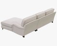 Restoration Hardware English Roll Arm Upholstered Chaise Sectional 3D модель