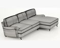 Restoration Hardware English Roll Arm Upholstered Chaise Sectional Modelo 3D