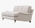 Restoration Hardware English Roll Arm Upholstered Sofa 3D-Modell