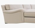 Restoration Hardware English Roll Arm Upholstered U-Chaise Sectional 3Dモデル
