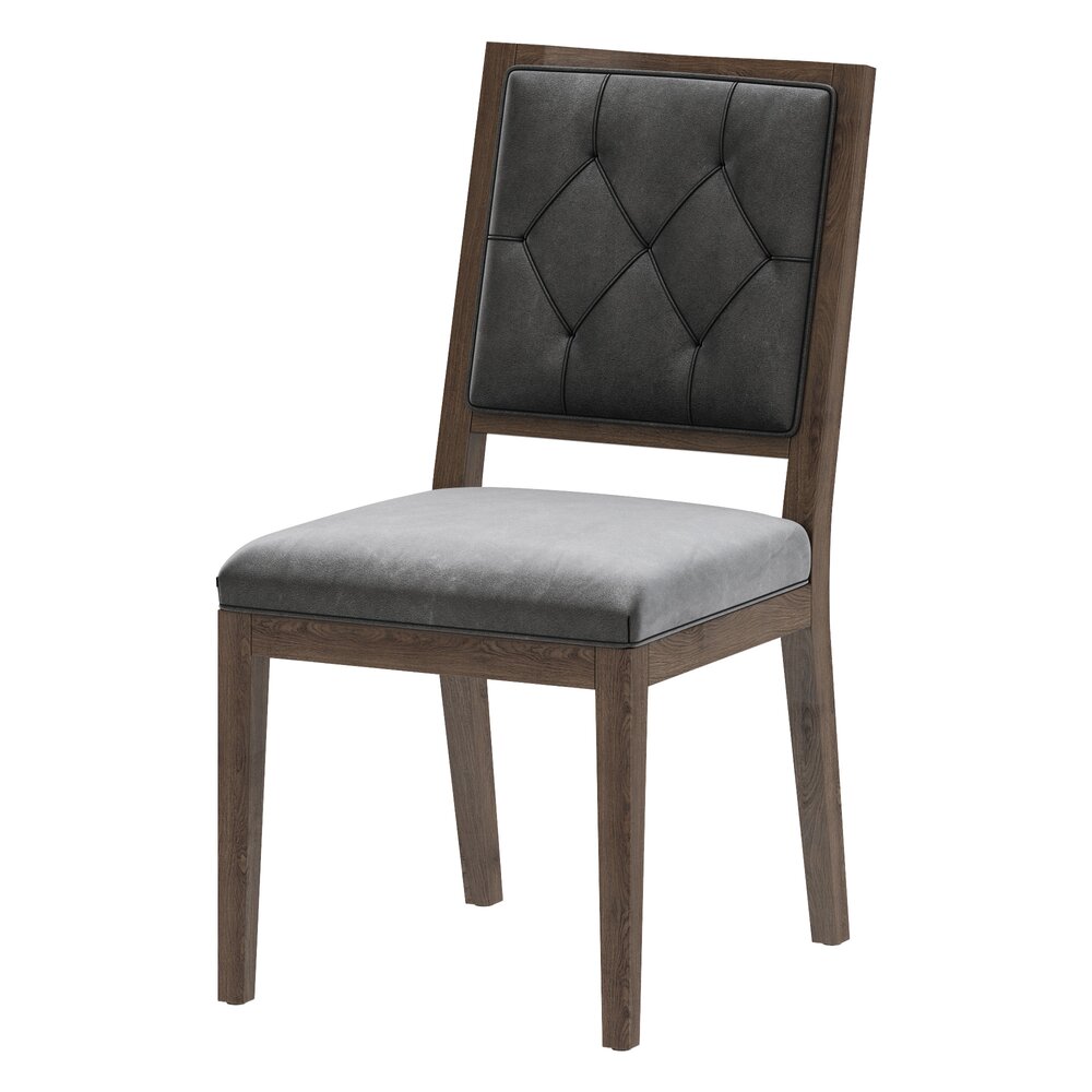 Restoration Hardware French Contemporary Tufted Square Chair 3D model