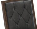Restoration Hardware French Contemporary Tufted Square Chair Modello 3D