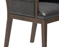 Restoration Hardware French Tufted Square Closed Armchair 3d model
