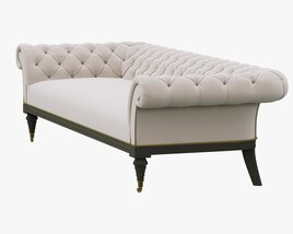 Restoration Hardware Islington Chesterfield Upholstered Sofa 3D模型