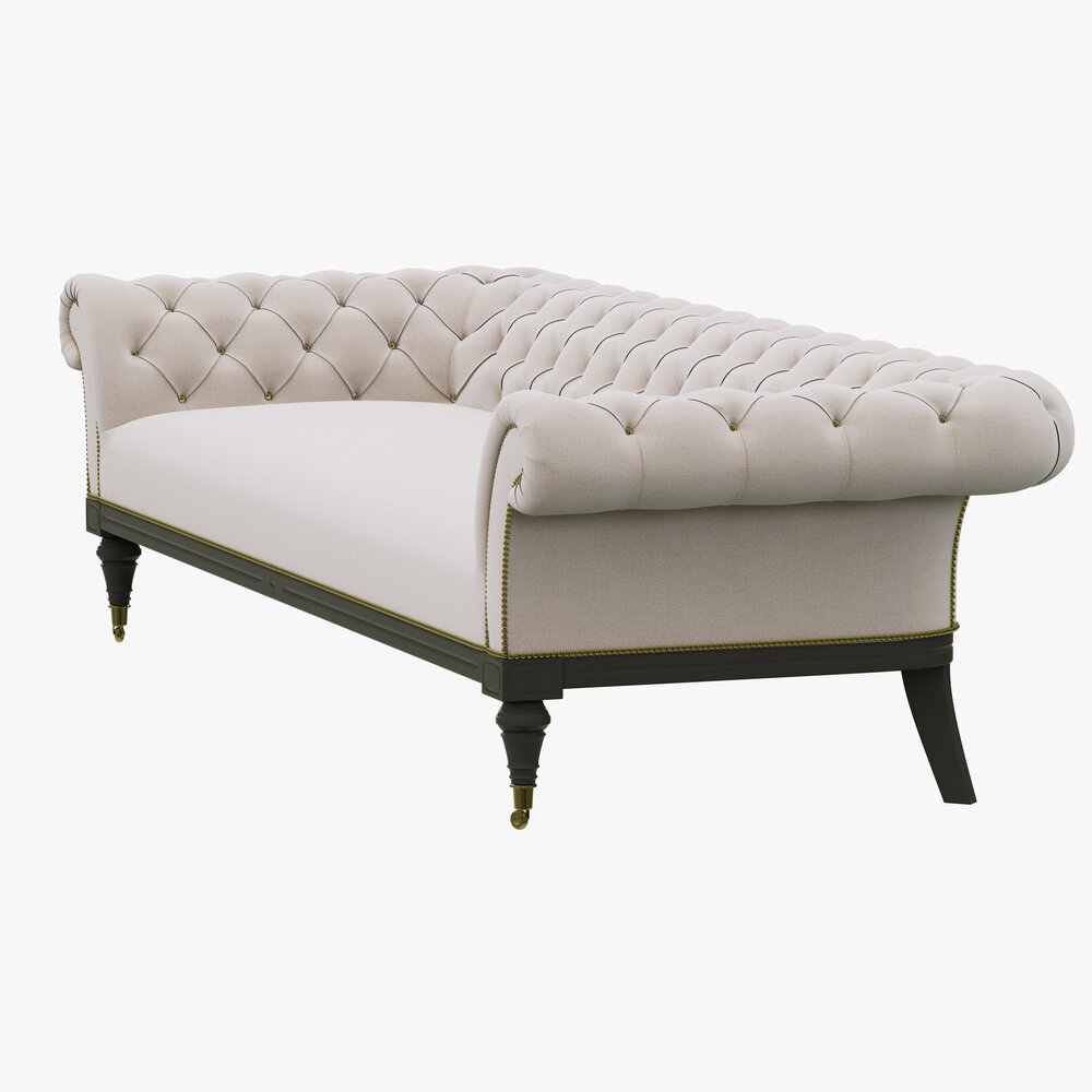 Restoration Hardware Islington Chesterfield Upholstered Sofa Modelo 3D