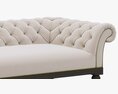 Restoration Hardware Islington Chesterfield Upholstered Sofa 3D 모델 