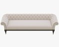 Restoration Hardware Islington Chesterfield Upholstered Sofa 3D 모델 
