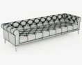 Restoration Hardware Italia Chesterfield Leather Sofa 3D 모델 