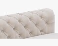 Restoration Hardware Kensington Upholstered Armless Sofa 3D 모델 